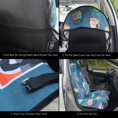 LoyaGour non-slip backing detail keeping the cover secure during drives