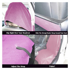 LoyaGour non-slip backing texture preventing sliding for stable seat fit