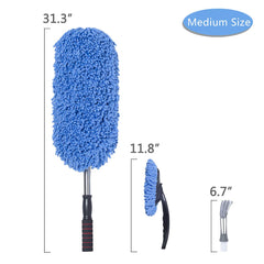 Loyakuu close-up of microfiber bristles highlighting scratch-free cleaning