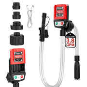 LOYAMAT pump front view showing compact design and portability benefit