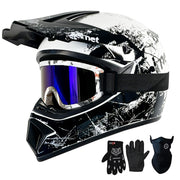 Loyoriwy helmet front view showing clean design and protective visor benefit