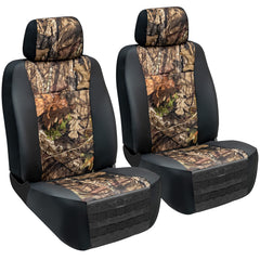 LPI Truck front packaging view showing camo seat covers and included straps benefiting quick identification