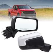 Lqito right passenger mirror front view showing chrome finish and fit benefits