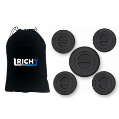Lrichy front view of bed plug covers showing clean OEM fit and protection
