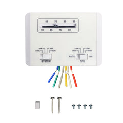 Lrichy thermostat front view showing clean white housing and readable display benefits easy integration