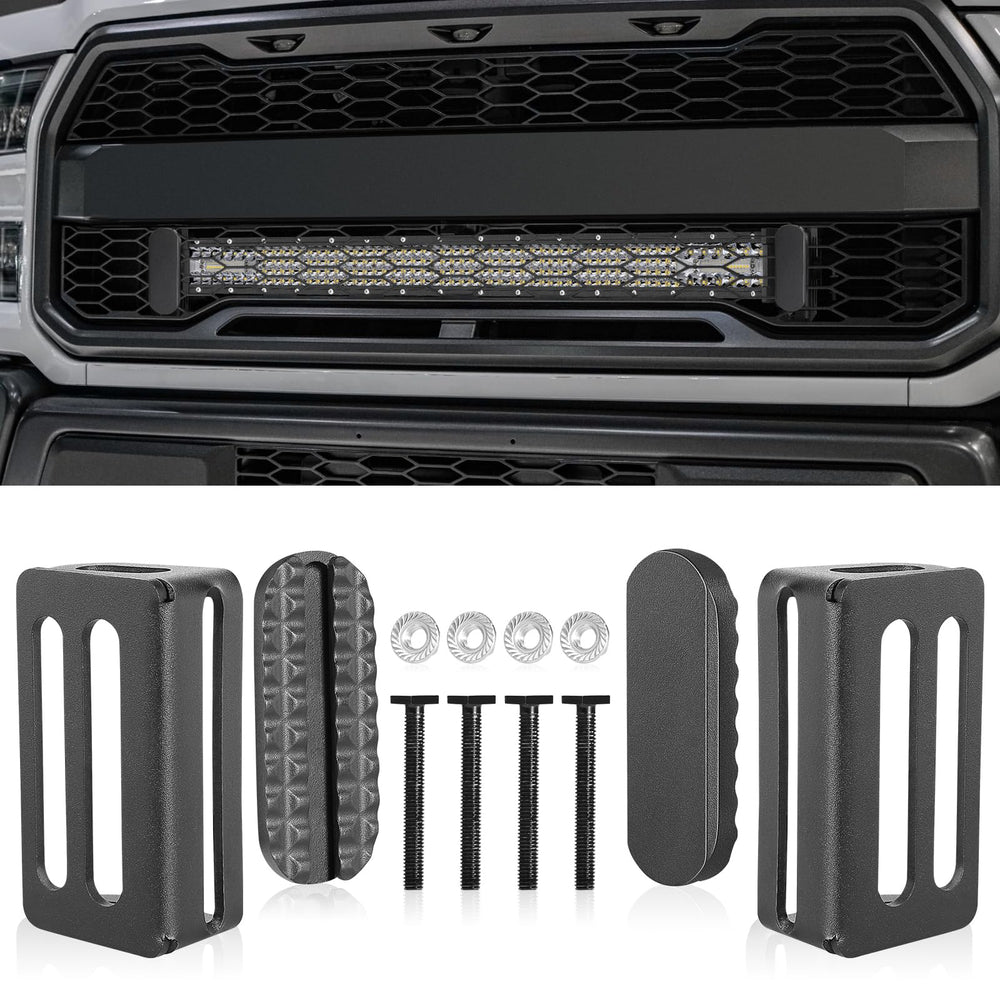 LTEODCHEW front view showing hidden LED bar behind grille for clean look