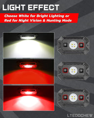 LTEODCHEW dome light strapped to a roll cage demonstrating quick mounting and stability
