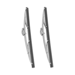Luatoxry front view of 12-inch blades showing clean polished finish and quick replacement benefit