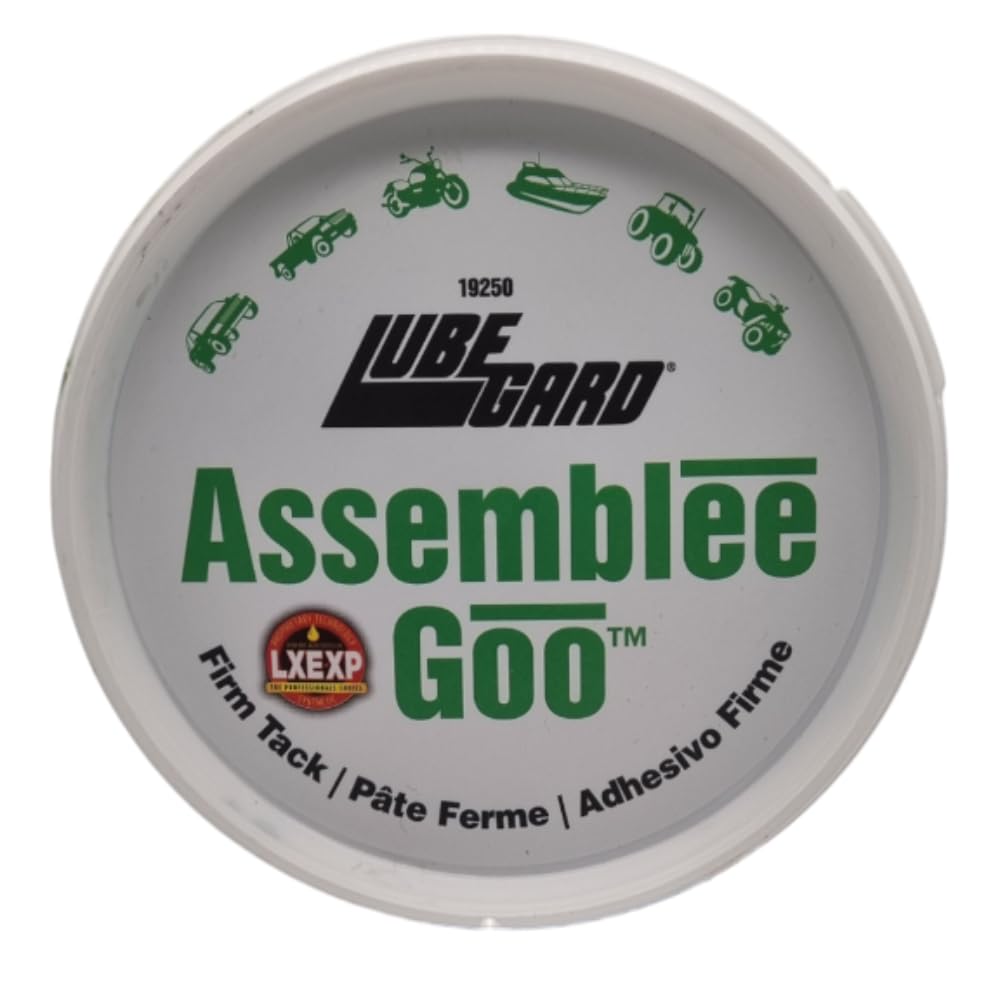 Lubegard assemblee goo front label showing product name and capacity