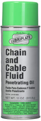 Lubriplate front-view spray bottle protecting chain components from rust
