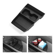 LUCKEASY front view of insert showing compartments and tidy console benefit