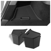 LUCKEASY front packaging in Model Y trunk showing neat fit and protection