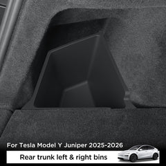 LUCKEASY installed left corner in Model Y Juniper trunk for neater cargo organization