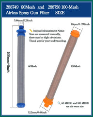 LUCKXUANYUAN detail of 288749 60 mesh gun filter illustrating coarser mesh for heavier coatings