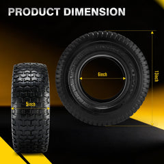 LuckySlycyc close-up of tread pattern showing traction benefit
