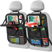 LUCMO front view showing organizer protecting seatback and improving storage