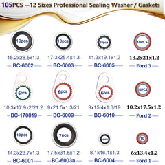 Lucstar organized O‑rings by size for fast selection and reliable fit