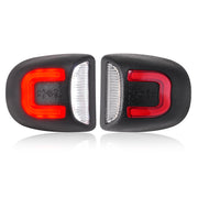 LUDARM license plate light front assembly showing clean design and bright finish, improving rear appearance