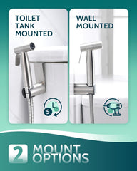 LUFEIDRA sprayer texture detail showing 304 stainless finish and smudge-resistant surface for easy cleaning
