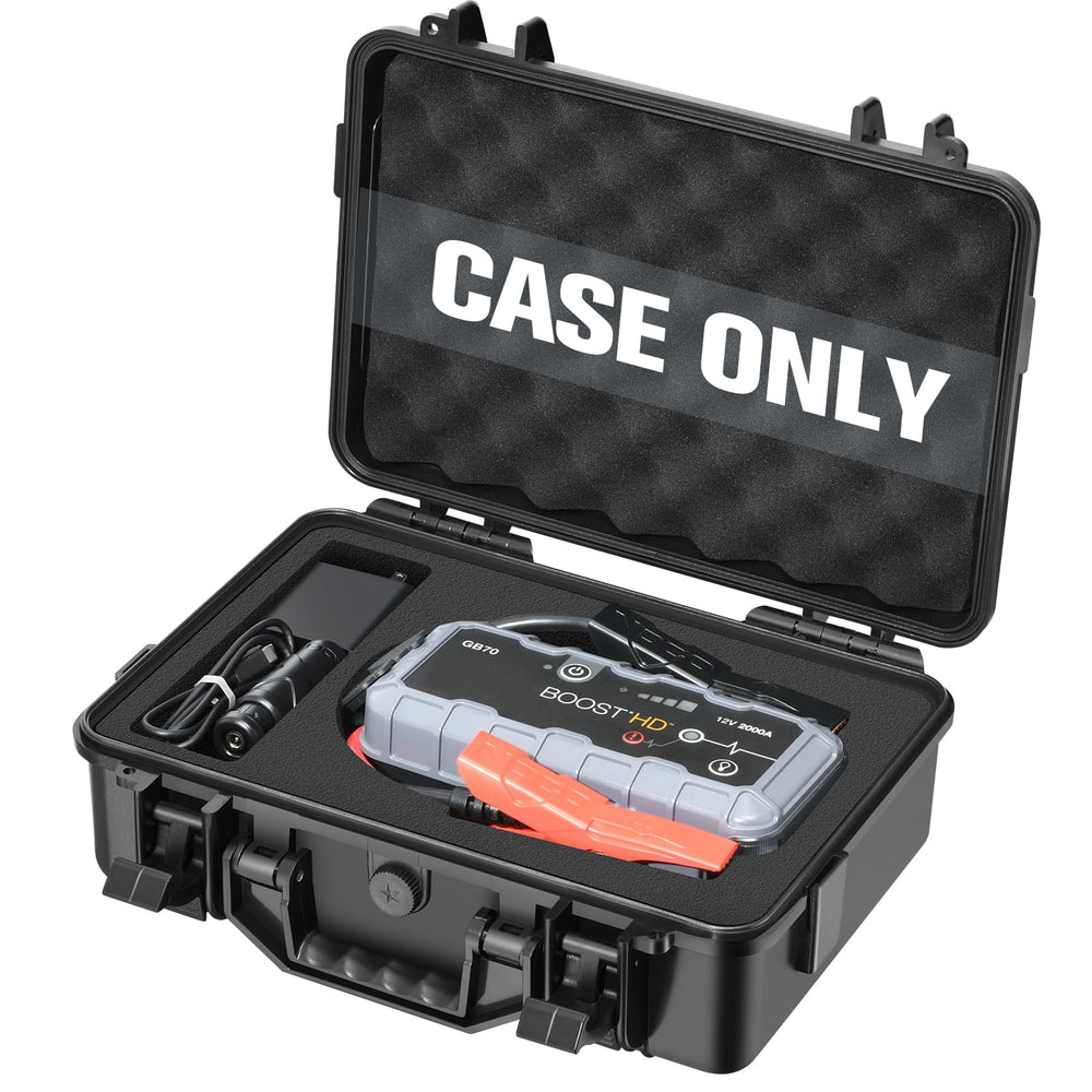 LUGECASE front closed protecting NOCO Boost GB70 and GBX75 for durable transport