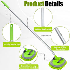 LUKCOZMO closeup chenille bristles protecting paint while cleaning