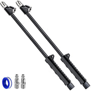 LUMITECO front view of dual-head chuck showing both heads and handle benefit secure access