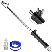 LUMITECO front view of extended reach chuck showing dual heads for access