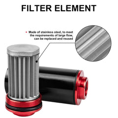 Luney filter attached to 50mm bracket showing secure mounting and easy access