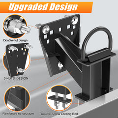 Lusheer three lug nuts and spring washer detail ensuring tight, noise-reducing connection