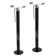 LUSHIH front view of two stabilizer jacks showing compact pair and finish benefit