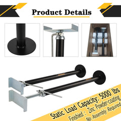 LUSHIH zinc powder-coated steel finish close-up resisting rust and corrosion