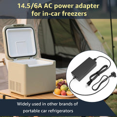 Lusperi adapter AC prong detail highlighting safe, universal mains connection