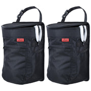 Lusso Gear front view hanging trash can showing compact tidy design and convenience