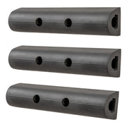 LUVERNE front view of three bumper strips showing compact protection