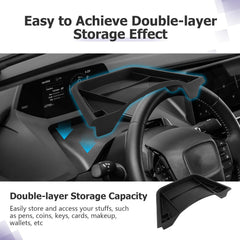 LUWU tray next to smartphone demonstrating scale and compartment sizes