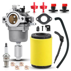 LUX5CPCAR front view showing carburetor fit and benefit of reliable starts