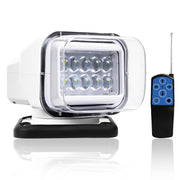 LuxBang front view spotlight mounted on vehicle shows bright beam for improved visibility