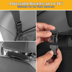 LUXJA front mesh pocket and pen slots storing small essentials securely