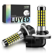 LUYED bulb front packaging showing product and fitment benefits