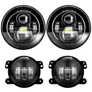 LX-LIGHT 7-inch headlight front view showing rugged housing and bright beam benefit