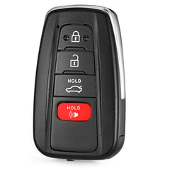 LYFUCESS front view of smart key fob showing buttons for fast recognition and replacement