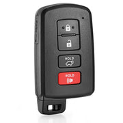 LYFUCESS front view of key fob showing button layout and easy replacement