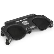 M-AUTO front view of rolling knee creeper showing full platform and casters for smooth movement