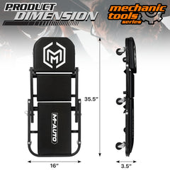 M-AUTO upright seat mode demonstrating comfortable seated height benefit