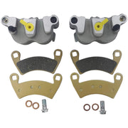 M MATI front calipers in box showing new condition and quick replacement benefit