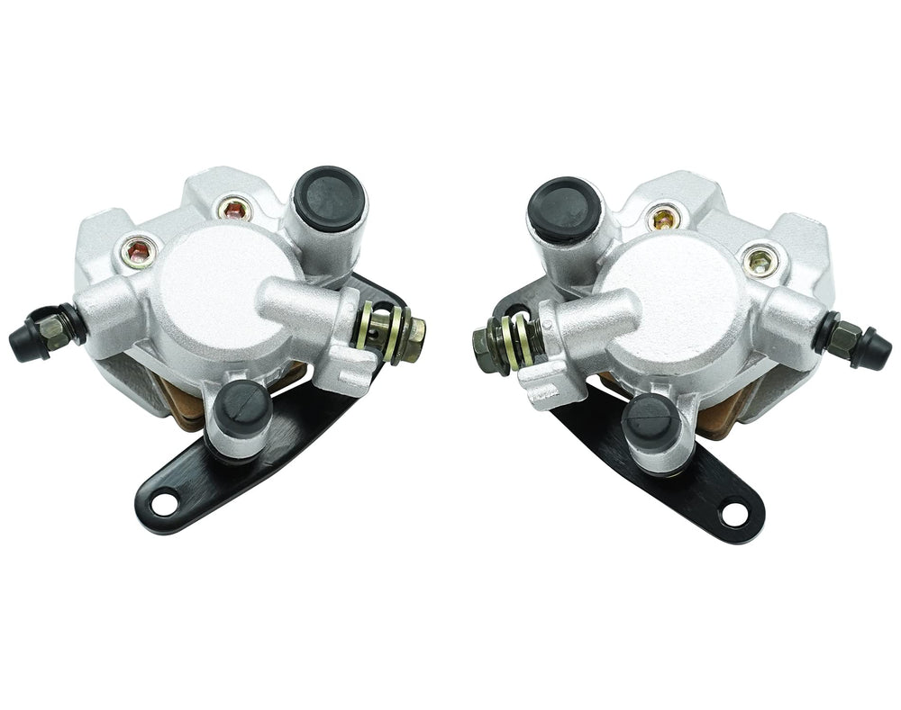M MATI front calipers packaging showing complete replacement pair and benefits