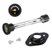 M MATI front view fuel gauge cap showing clear gauge and secure fit benefit