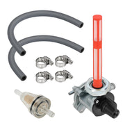 M MATI petcock front assembly showing valve and lever, durable OEM-style replacement
