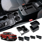 Mabett front view of console organizer showing clean storage and organized cabin