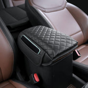 Mabett front view of center console cover showing neat fit and protection